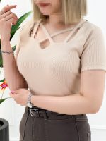 کراپ یقه ضربدری - تصویر 3