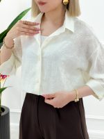 شومیز مانتویی بنوشا - تصویر 5