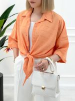 شومیز گره‌ای چهارخونه