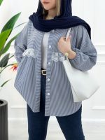 شومیز گیپور راه راه - تصویر 3