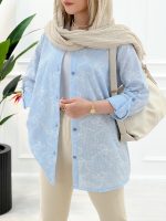 شومیز مانتویی صحرا - تصویر 9