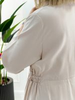 پیراهن سیلک یقه زیپ - تصویر 9