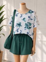 تیشرت سرشانه مروارید - تصویر 25