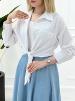 شومیز گره‌ای مبینا - تصویر 3