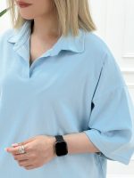 تیشرت یقه‌دار مژگان - تصویر 2