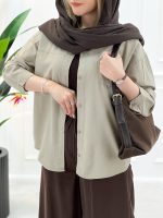 شومیز جلو دکمه آیدا - تصویر 5