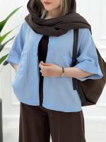 شومیز مانتویی شانتون - تصویر 8