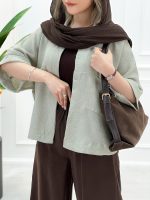 شومیز مانتویی شانتون - تصویر 9