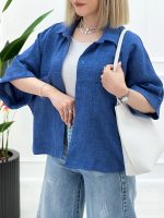 شومیز مانتویی شانتون - تصویر 5