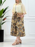شلوار واید چاپی