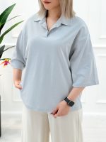 تیشرت یقه‌دار مژگان - تصویر 7