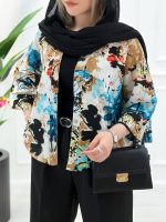 شومیز گلدار پشت پیله نورسا